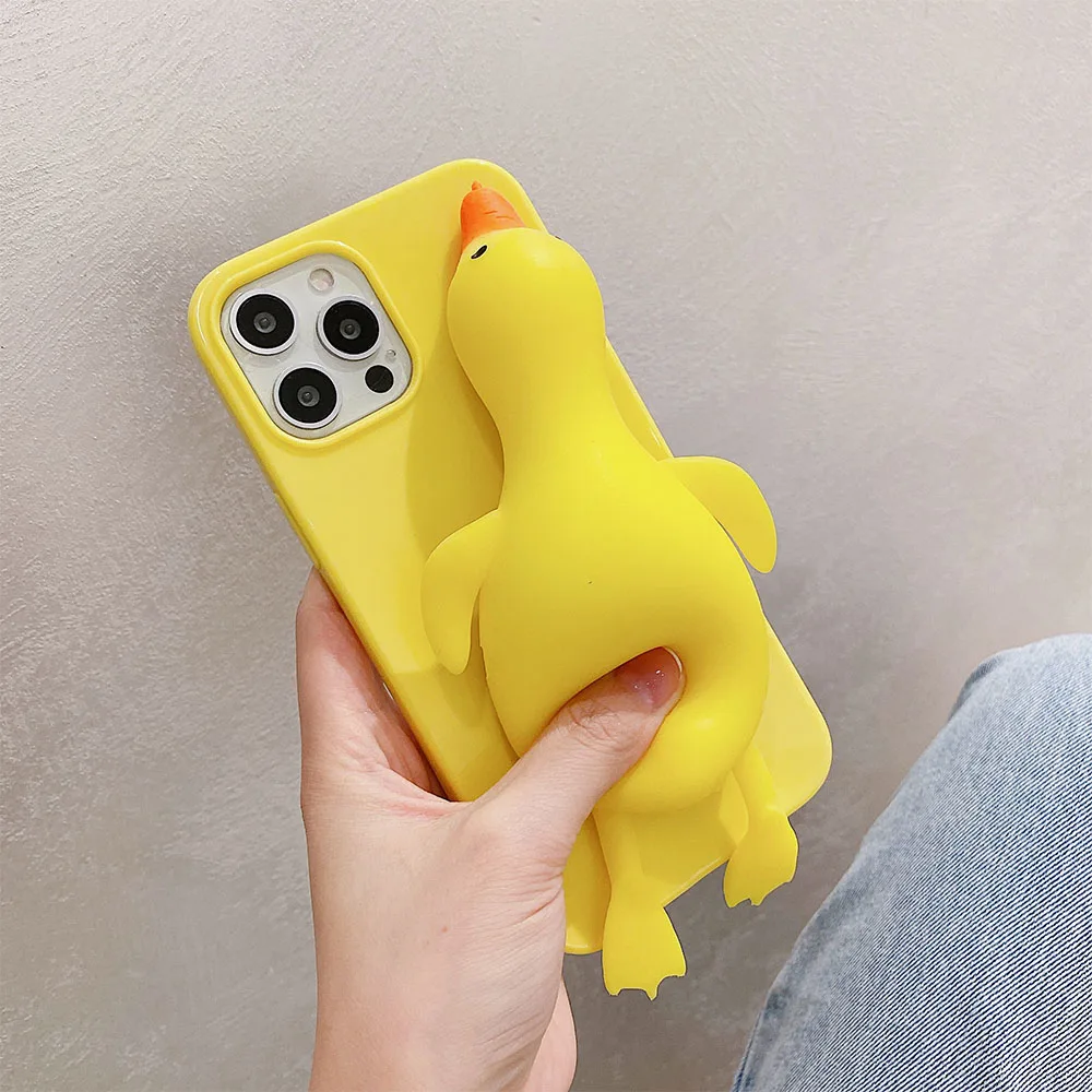 Creative Newest Cute Cartoon Relax Decompression Knead 3D Duck Phone Case with Holder for iPhone 7-12promax
Creative Newest Cute Cartoon Relax Decompression Knead 3D Duck Phone Case with Holder for iPhone 7-12promax