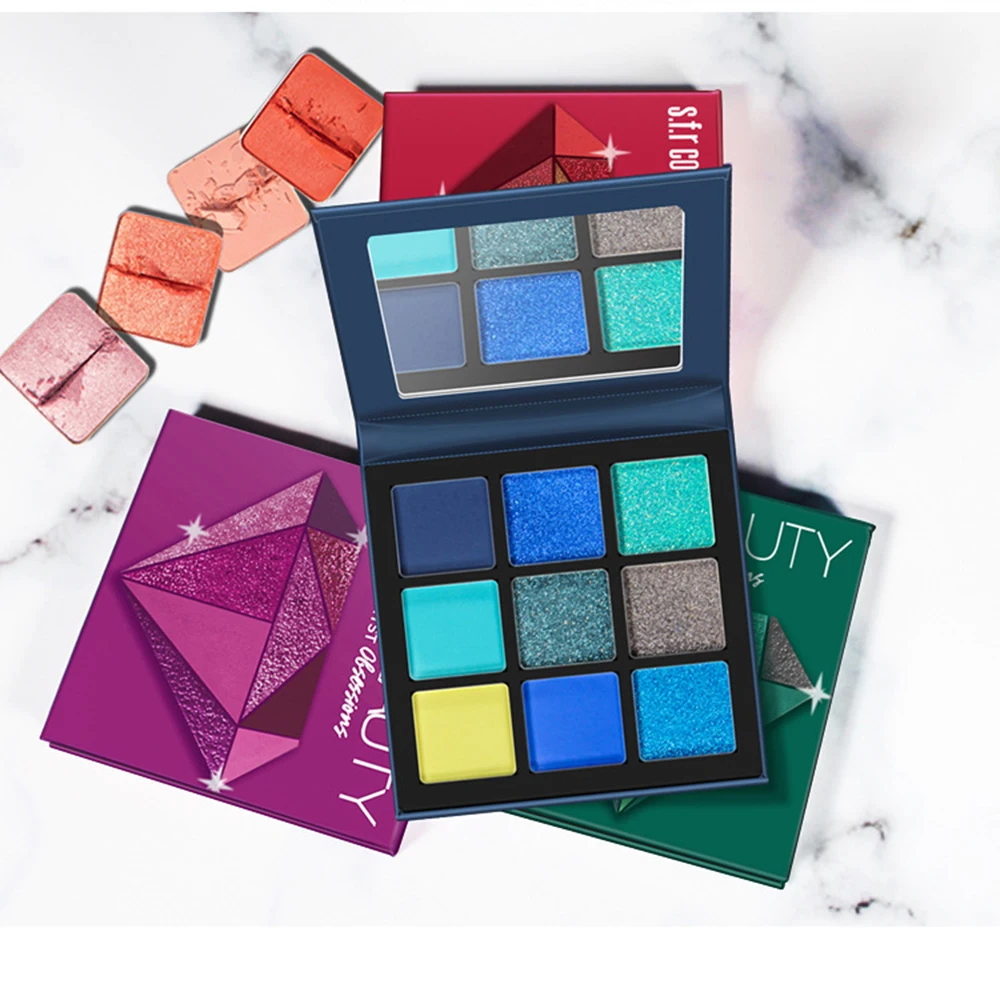 Custom Professional Long Lasting Makeup 9 Color Eyeshadow Matte Eye Shadow Palette 
Custom Professional Long Lasting Makeup 9 Color Eyeshadow Matte Eye Shadow Palette