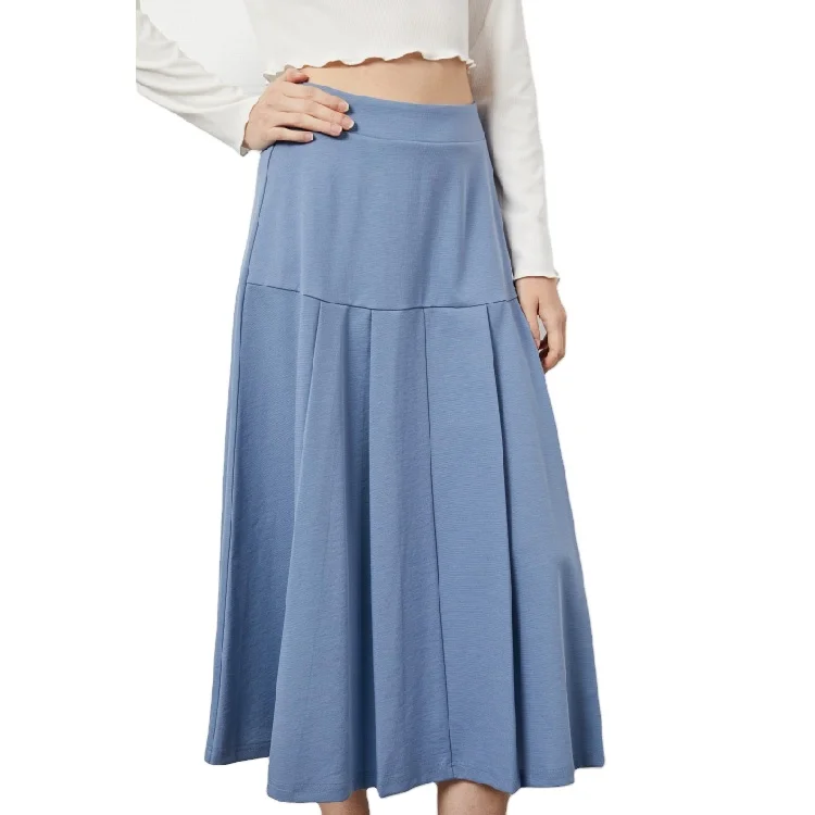 Elegant Elastic Waistband Tencel Modest Vintage Skater Midi Women Solid Color High Waist Silk Pleated Skirt, Customized color
Elegant Elastic Waistband Tencel Modest Vintage Skater Midi Women Solid Color High Waist Silk Pleated Skirt, Customized color