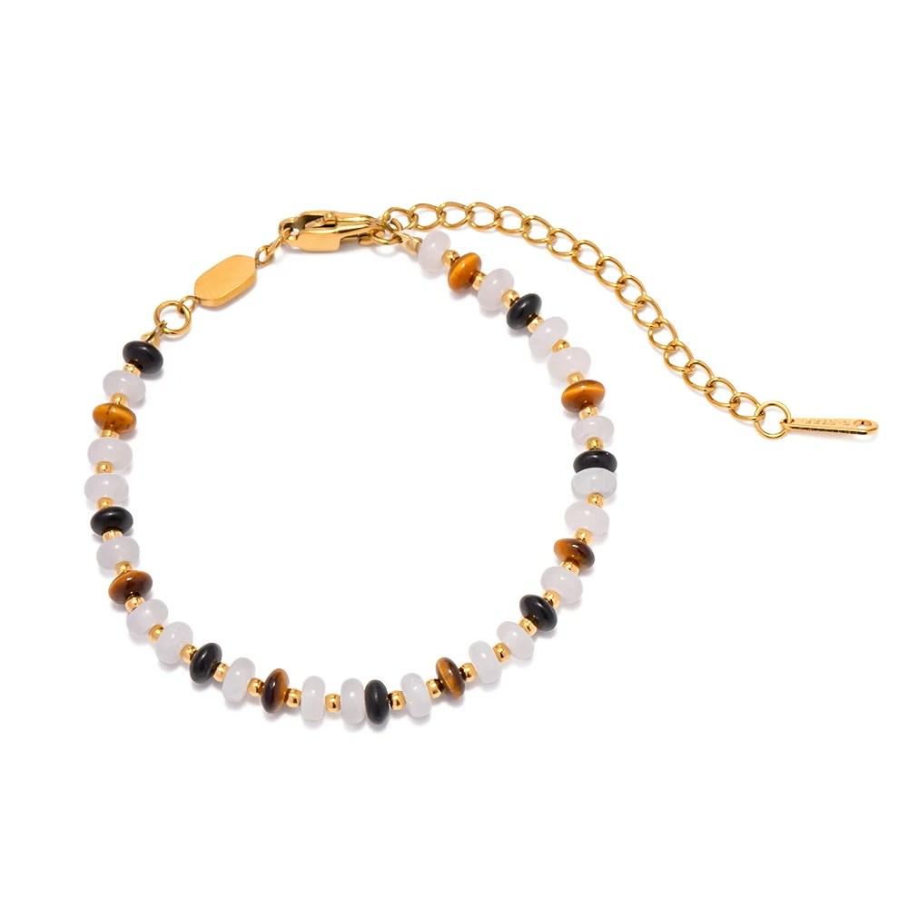 Wholesale Tiger Eye And Onyx Natural Stones Bracelet Stainless Steel 18K Gold Tarnish Free Jewelry Beads Jewelry
Wholesale Tiger Eye And Onyx Natural Stones Bracelet Stainless Steel 18K Gold Tarnish Free Jewelry Beads Jewelry