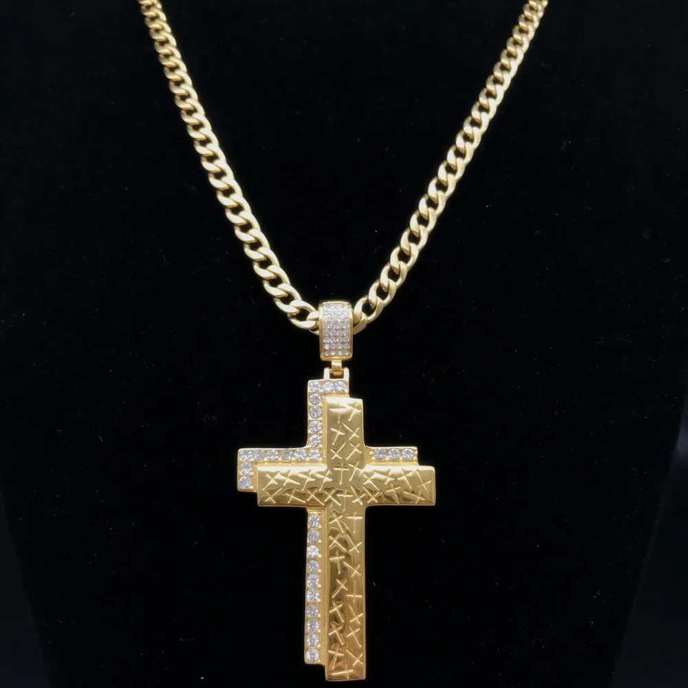 trending products 2021 new arrivals mens women fashion hip hop stainless steel jewelry 18k gold plated cross pendant
trending products 2021 new arrivals mens women fashion hip hop stainless steel jewelry 18k gold plated cross pendant
