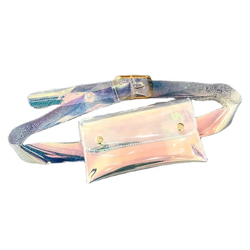 Wholesale New Fashion Women Accessory Mini Transparent Clear Fanny Pack Laser PVC Waist Belt Bag
Wholesale New Fashion Women Accessory Mini Transparent Clear Fanny Pack Laser PVC Waist Belt Bag