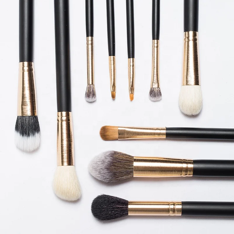 Free sample private label 10pcs make up cosmetic synthetic makeup brush set, Black
Free sample private label 10pcs make up cosmetic synthetic makeup brush set, Black