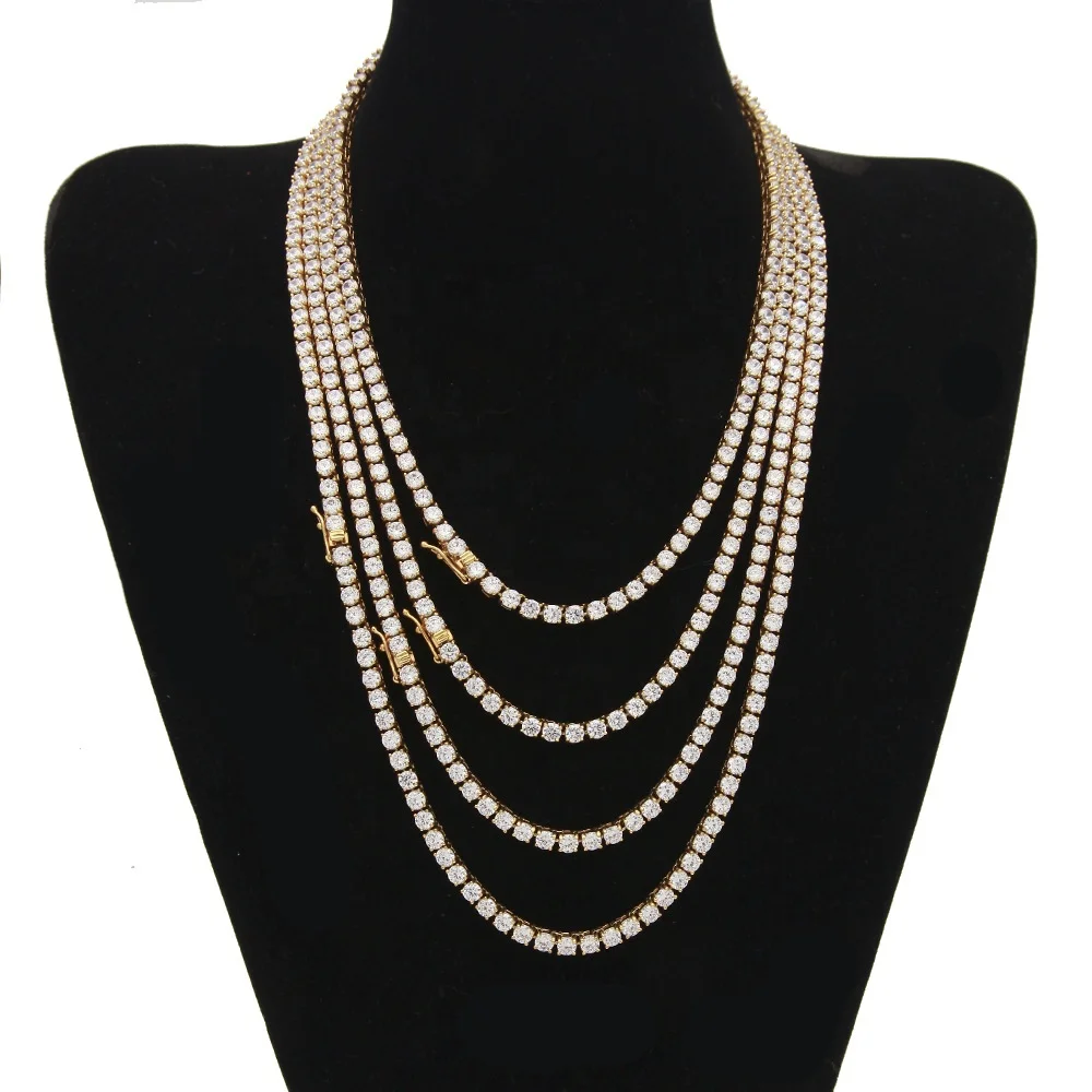 4mm Cubic Zircon titanium steel Necklace High Quality Stainless Steel Bracelet Diamond Tennis Chain
4mm Cubic Zircon titanium steel Necklace High Quality Stainless Steel Bracelet Diamond Tennis Chain