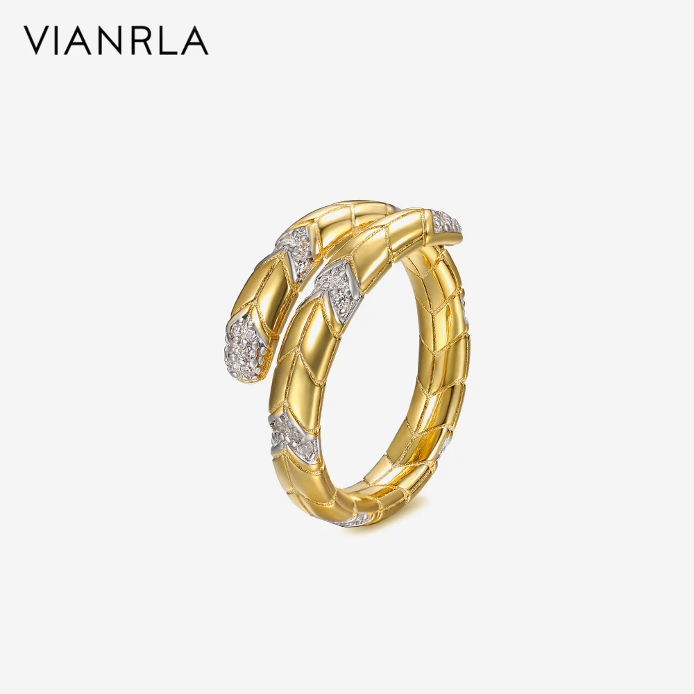 VIANRLA 925 Sterling Silver Ring Snake Shape Women Zircon Ring Support Drop Shipping Daily Jewelry
VIANRLA 925 Sterling Silver Ring Snake Shape Women Zircon Ring Support Drop Shipping Daily Jewelry
