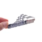 Manufacture Custom Logo Waterproof Adhesive 3D Metal Nickel Logo Sticker For Machine Car emblems