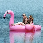 Custom motorized floating lounge giant inflatable flamingo air mattress pool floating