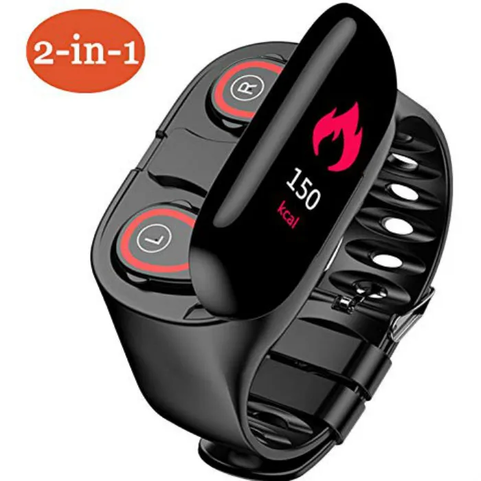 Fitness Tracker TWS Earbuds Smart Bracelet Headphone 2 in 1 Smart Band Bluetooth 5.0 Earbuds Earphone
Fitness Tracker TWS Earbuds Smart Bracelet Headphone 2 in 1 Smart Band Bluetooth 5.0 Earbuds Earphone