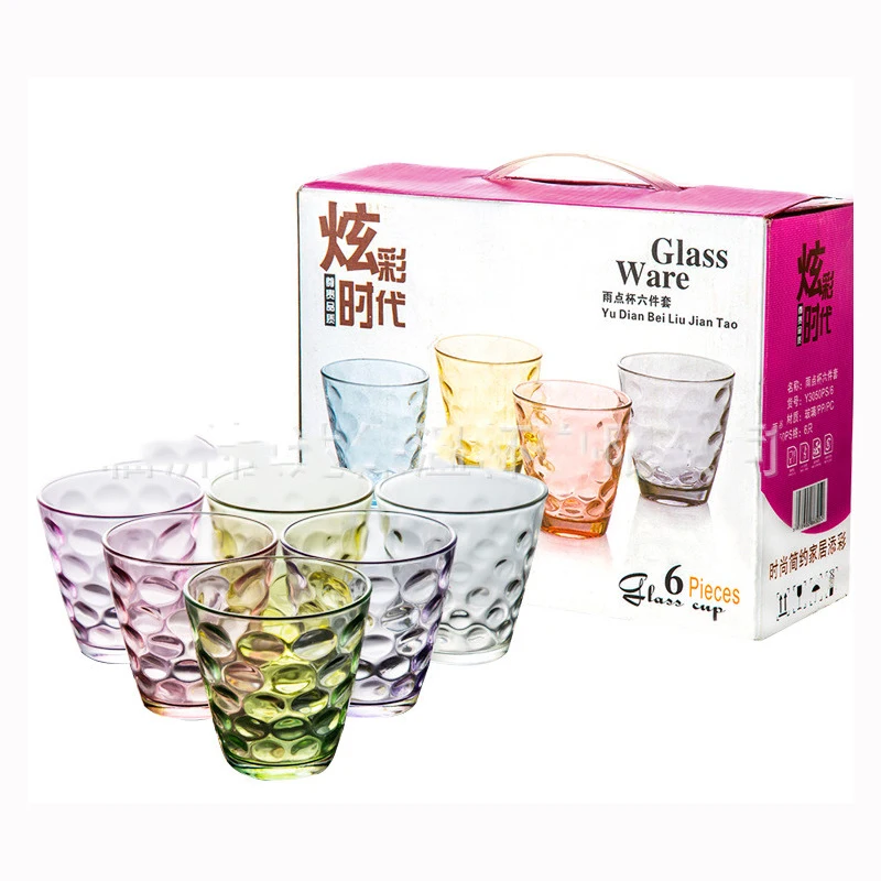 Creative Art Three-dimensional Face Gold Glass China Coffee Cup And Saucer Six-piece Set, Spray colorful water glass
Creative Art Three-dimensional Face Gold Glass China Coffee Cup And Saucer Six-piece Set, Spray colorful water glass