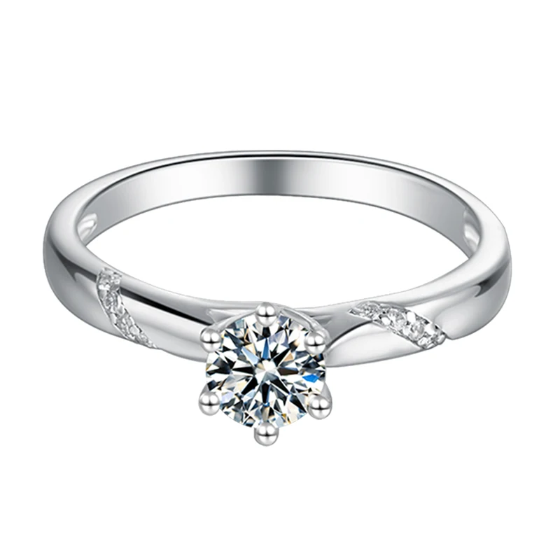 woman 925 Silver cheap round 0.5 carat moissanite diamond engagement wedding rings for women
woman 925 Silver cheap round 0.5 carat moissanite diamond engagement wedding rings for women