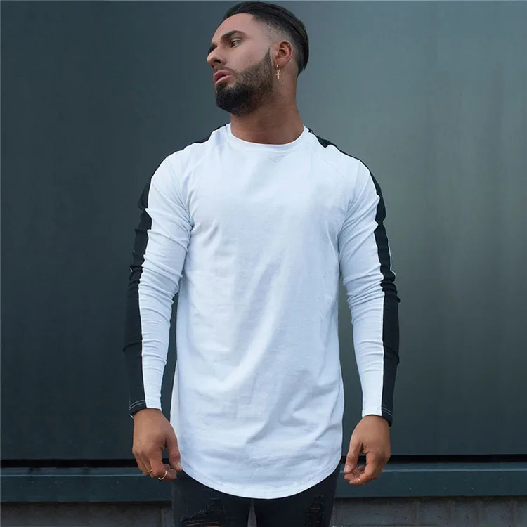 Pure Cotton Men's Long Slim Long Sleeve T-Shirt Round Collar Contrast Sports Fitness Long Sleeve Top
Pure Cotton Men's Long Slim Long Sleeve T-Shirt Round Collar Contrast Sports Fitness Long Sleeve Top