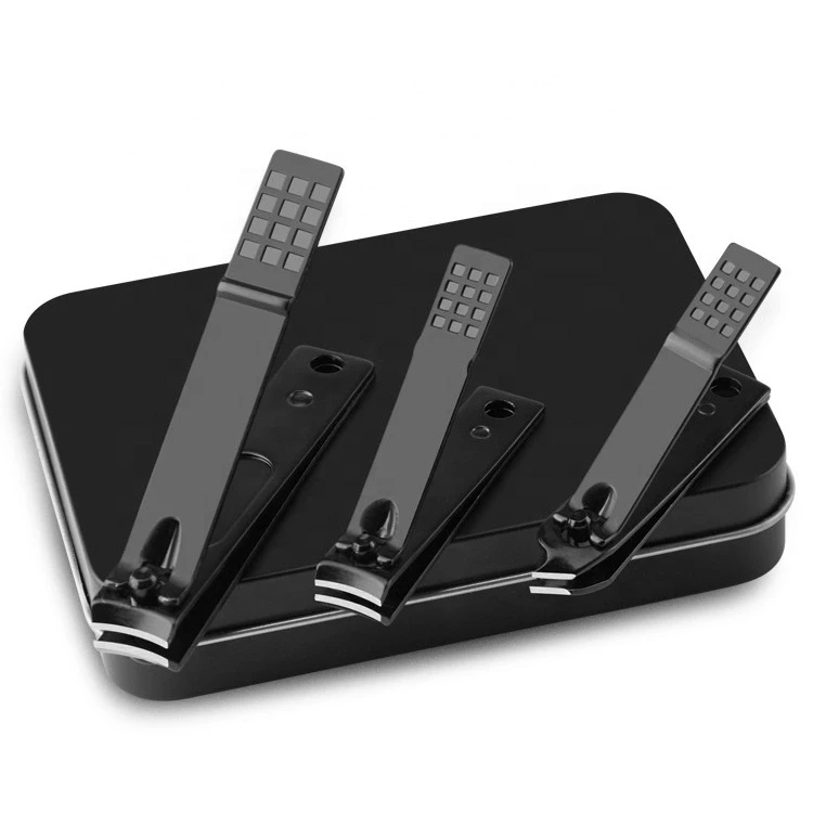 High End Gift Amazon Customized 3 pieces Manicure Set 3pcs Nail clippers set For Nail with Matte Metal Tin Case, Black
High End Gift Amazon Customized 3 pieces Manicure Set 3pcs Nail clippers set For Nail with Matte Metal Tin Case, Black