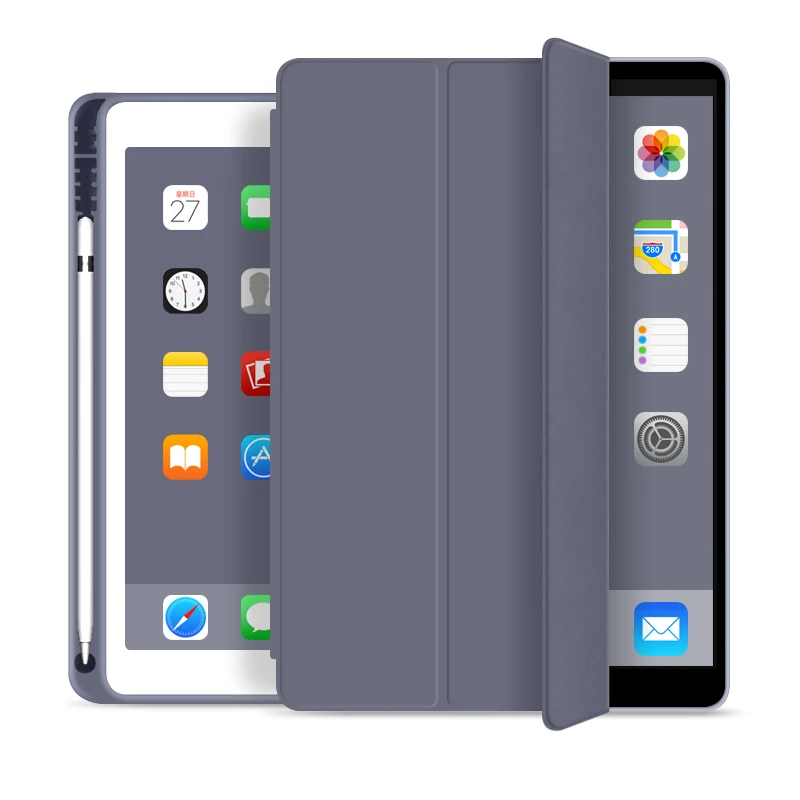 Pencil Case for iPad, PU Leather Slim Stand Soft Cover Case For Appel iPad 9.7 2018/2017 With Pencil Holder
Pencil Case for iPad, PU Leather Slim Stand Soft Cover Case For Appel iPad 9.7 2018/2017 With Pencil Holder