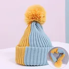Factory direct sales 100% wool child hat and scarf fur scarf and hat