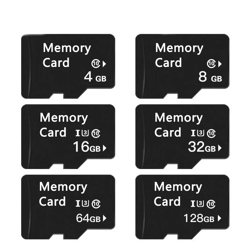 

High Speed Class 10 U3 Memoria TF Card 4GB 8GB 16GB 32GB 64GB 128GB Mini Memory SD Card, Black