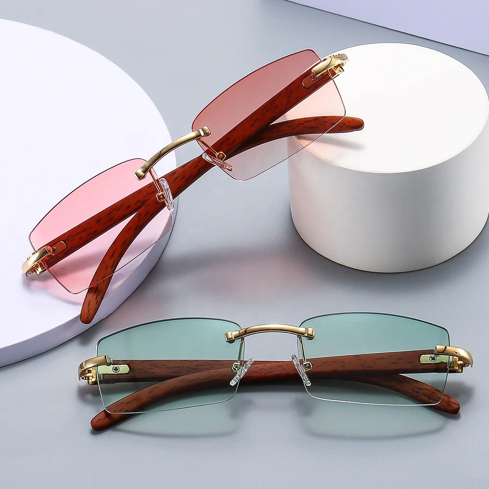 Wholesale New Fashion Wooden Sunglasses Diamond Cut Edge Sunglasses Men Rimless Clear Square Shape Sunglasses
Wholesale New Fashion Wooden Sunglasses Diamond Cut Edge Sunglasses Men Rimless Clear Square Shape Sunglasses