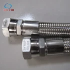 Factory custom ss304 stainless steel flexible braided metal hose Interlock Exhaust Flexible Braid Metal Corrugated Hose