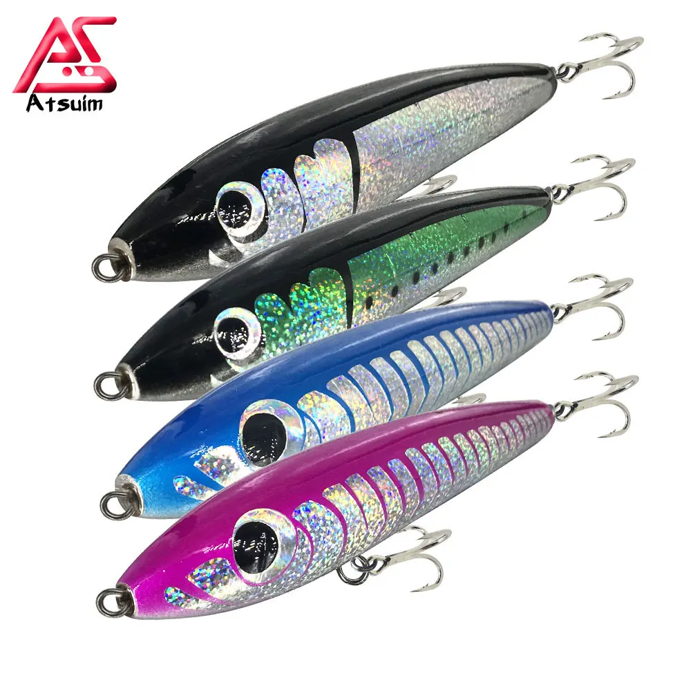 AS Swim Stickbait TopWater Lure Fishing 65g100g140g Wooden GT Tuna Trolling Pencil Artificial Floating Long Casting Wobblers
AS Swim Stickbait TopWater Lure Fishing 65g100g140g Wooden GT Tuna Trolling Pencil Artificial Floating Long Casting Wobblers