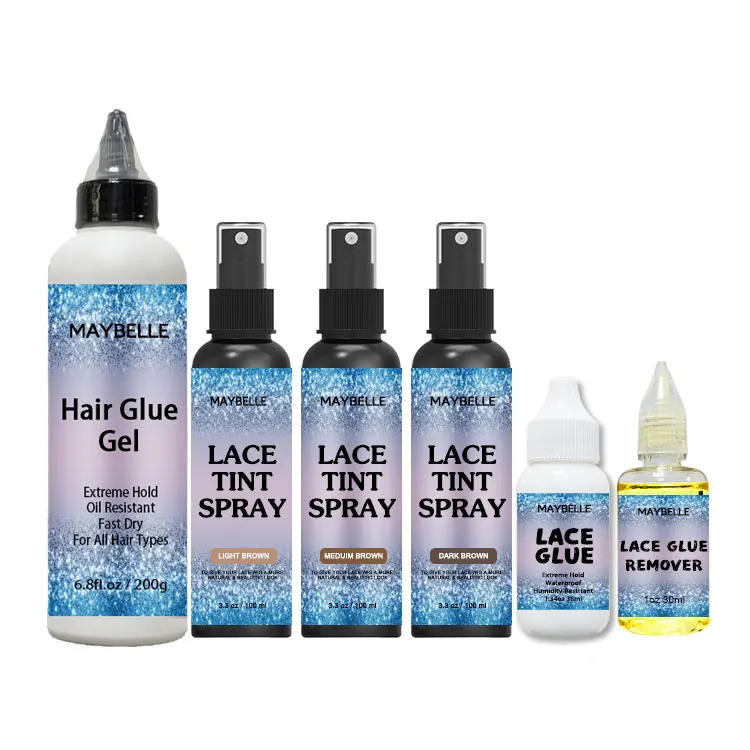 Private Label Natural Fast Dry Lace Glue Wig Adhesive Gel Blend Lace Spray Lace Wig Glue Remover Kit Professional OEM, Blue
Private Label Natural Fast Dry Lace Glue Wig Adhesive Gel Blend Lace Spray Lace Wig Glue Remover Kit Professional OEM, Blue