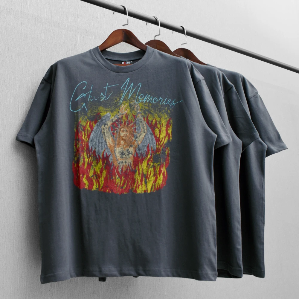 Summer European American High Street FOG Old T-shirt Vintage Oil Painting Vintage Jesus Print Short Sleeve Half Sleeve
Summer European American High Street FOG Old T-shirt Vintage Oil Painting Vintage Jesus Print Short Sleeve Half Sleeve