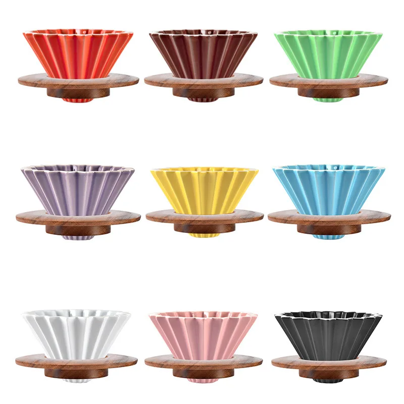Top seller Ceramic Coffee Dripper Cup with Wood Stand Coffee Filter Cup Pour Over Coffee Dripper
Top seller Ceramic Coffee Dripper Cup with Wood Stand Coffee Filter Cup Pour Over Coffee Dripper