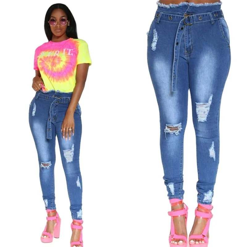 New summer ladies low-rise women's jeans skinny brushed ripped jeans sexy jeans ankle-length pants, Dark blue
New summer ladies low-rise women's jeans skinny brushed ripped jeans sexy jeans ankle-length pants, Dark blue