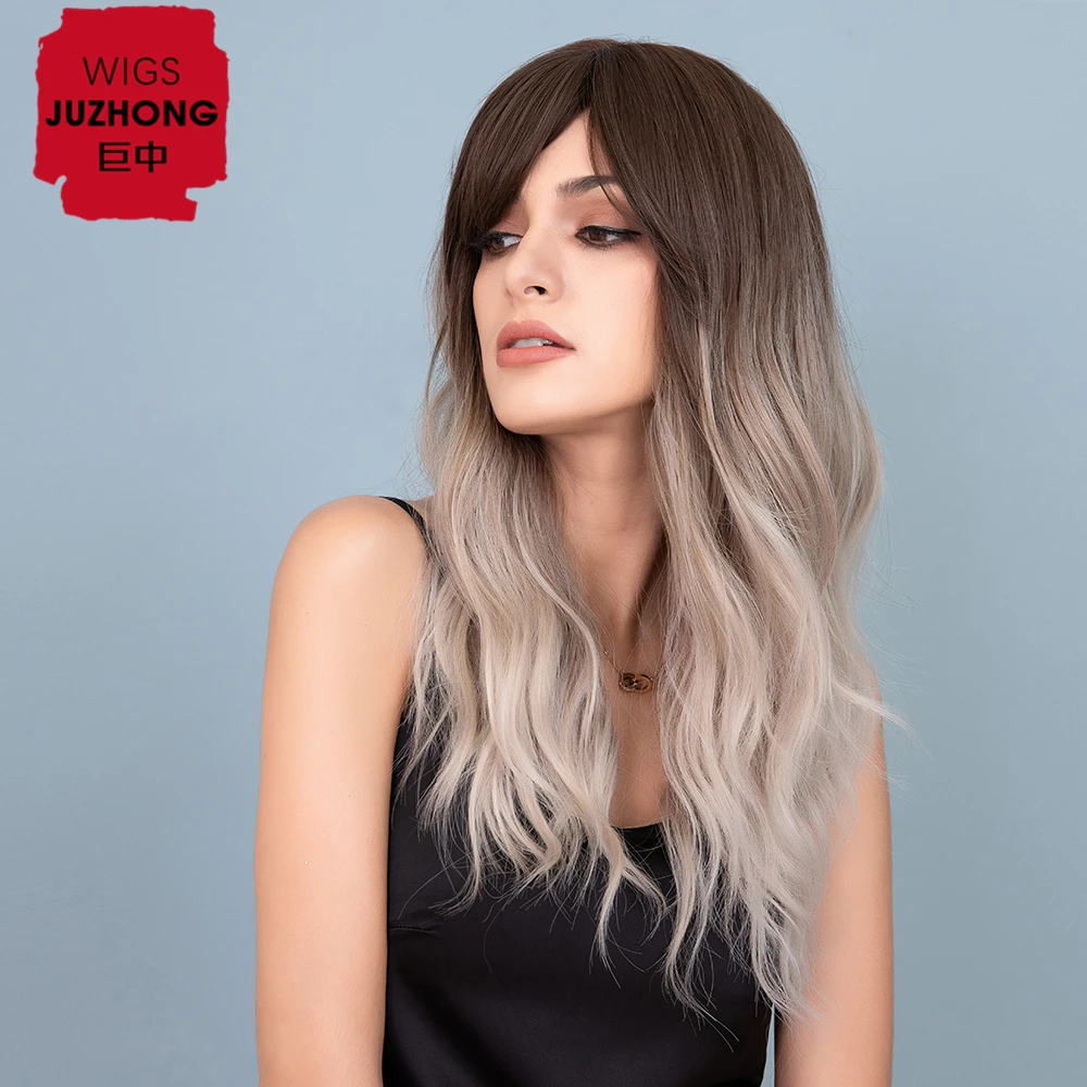 Paris simplicity 24 inch Long wave brown gradient grey hair Synthetic Wigs for Women Heat Resistant Fiber Natural Looking Wig
Paris simplicity 24 inch Long wave brown gradient grey hair Synthetic Wigs for Women Heat Resistant Fiber Natural Looking Wig