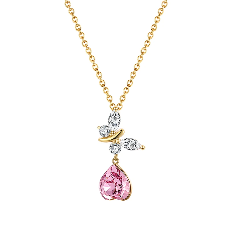 RINNTIN SWN05 Butterfly Pendant Jewelry Women 925 Sterling Silver 14k gold plated Heart Necklace
RINNTIN SWN05 Butterfly Pendant Jewelry Women 925 Sterling Silver 14k gold plated Heart Necklace