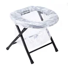 QAUWE factory price bath chair folding commode camping toliet portable
