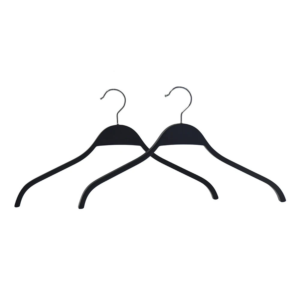 Hot sale black laminated wooden hangers clothes laminated hanger for brand store