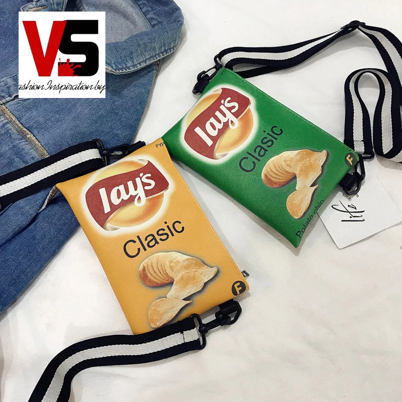 Mini Funny Chains party Potato Chips Printing purses and handbags ladies woman round crossbody bag
Mini Funny Chains party Potato Chips Printing purses and handbags ladies woman round crossbody bag