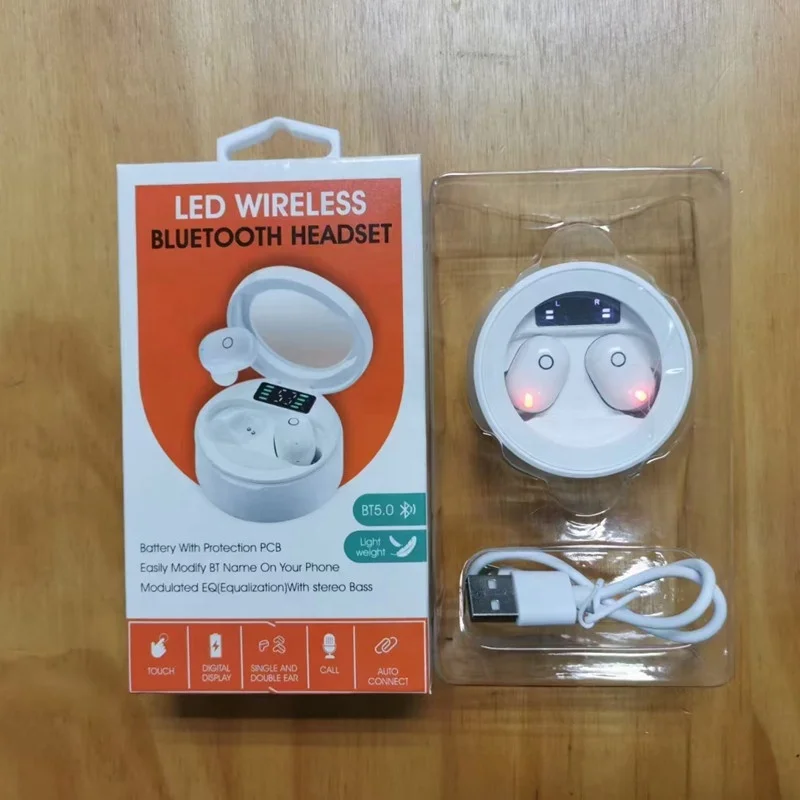 Mini Wireless Headphones Electronics True Wireless Earbuds TWS Earphone with gift box package
Mini Wireless Headphones Electronics True Wireless Earbuds TWS Earphone with gift box package