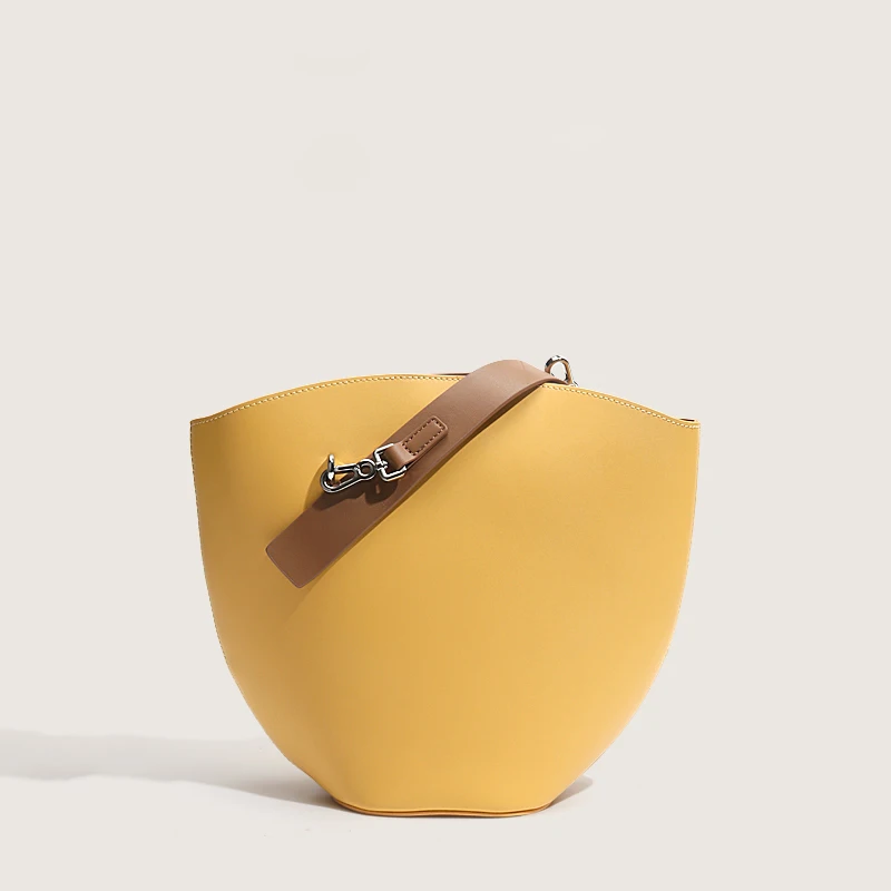 Women Luxury Bag Casual Tote Female Lemon Yellow Fashion Shoulder Handbag Lady Cowhide Genuine Leather Bucket Shopping Bag
Women Luxury Bag Casual Tote Female Lemon Yellow Fashion Shoulder Handbag Lady Cowhide Genuine Leather Bucket Shopping Bag