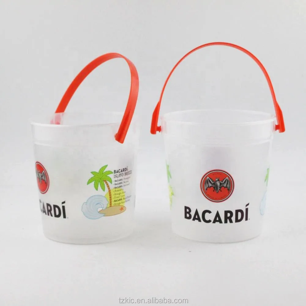 Plastic 32oz Cruzan Rum Buckets Seashore/Boardwalk Theme, View 32oz