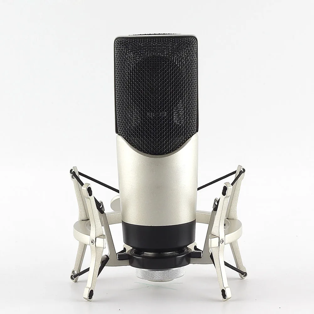 GAM-92 Professional Condenser Sound Recording Microphone with Shock Mount for live broadcasting, Champagne
GAM-92 Professional Condenser Sound Recording Microphone with Shock Mount for live broadcasting, Champagne