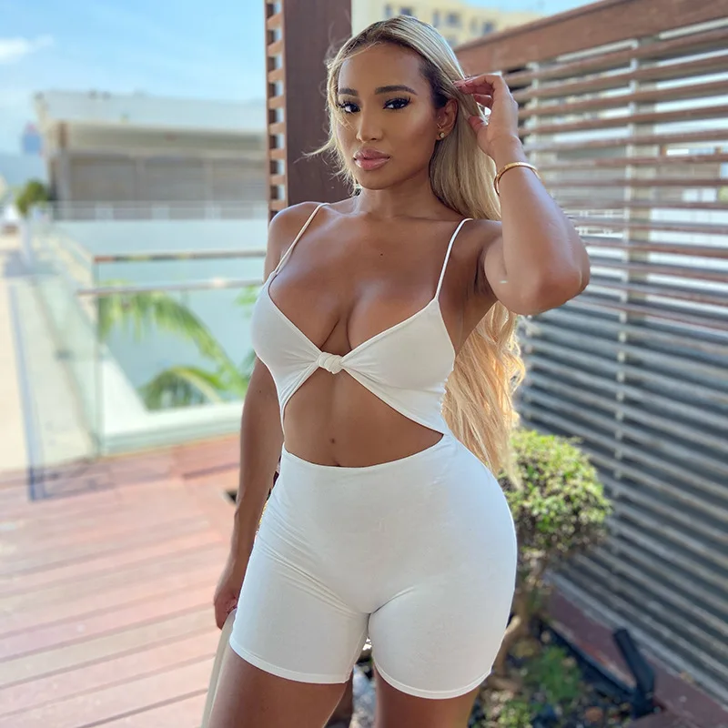 Solid Elastic Skinny Romper Women Jumpsuit 2021 Backless Active Wear Playsuits Workout Summer Biker Shorts Playsuit
Solid Elastic Skinny Romper Women Jumpsuit 2021 Backless Active Wear Playsuits Workout Summer Biker Shorts Playsuit