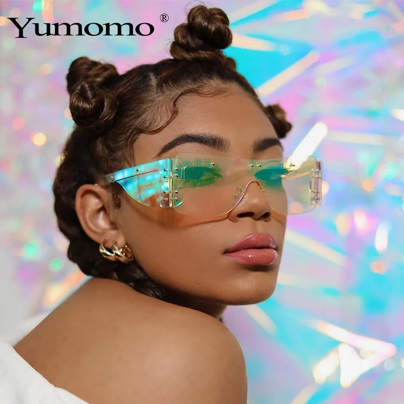 2021 Fashion Rimless Square Eyewear Women Luxury Brand New Mirror Pink Shades Men Sunglasses, Mix color
2021 Fashion Rimless Square Eyewear Women Luxury Brand New Mirror Pink Shades Men Sunglasses, Mix color