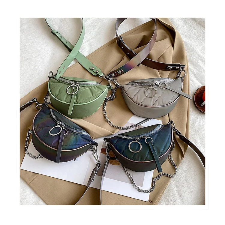 Reflective Chest Bags Nylon Laser Chain Small Crossbody Bags For Women Fashion Belt Purses Ladies Underarm Shoulder Handbags
Reflective Chest Bags Nylon Laser Chain Small Crossbody Bags For Women Fashion Belt Purses Ladies Underarm Shoulder Handbags