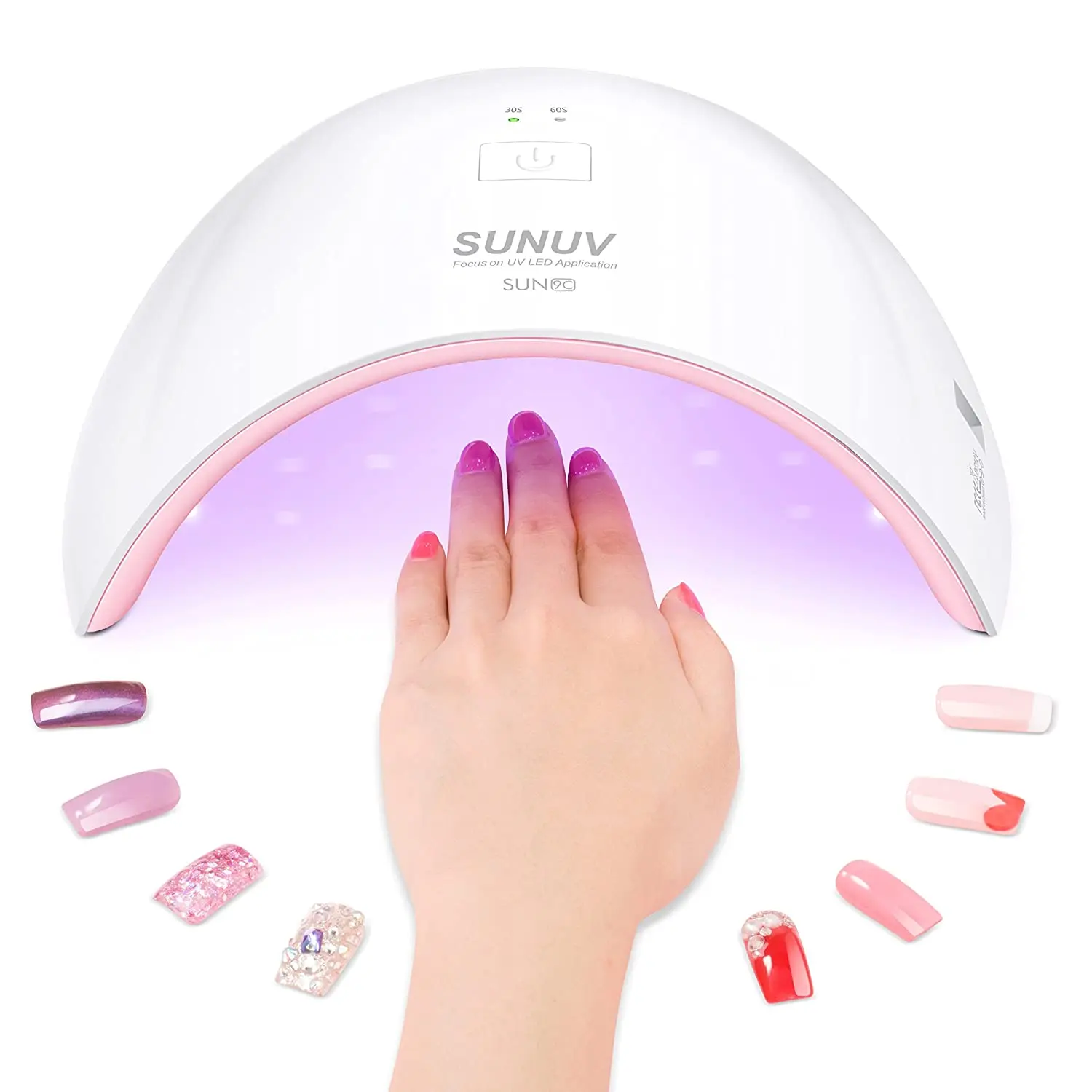 Best selling UV nail drill machine SUN9c 24W LED Nail Lamp for gel polish nails art salon or home use
Best selling UV nail drill machine SUN9c 24W LED Nail Lamp for gel polish nails art salon or home use