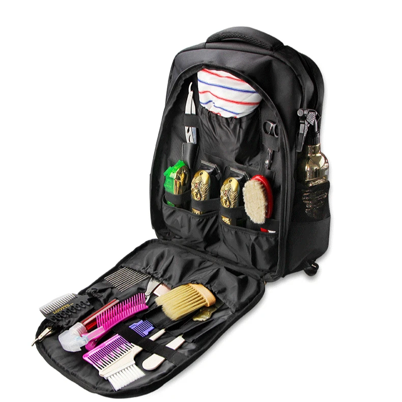 OB055 Multifunctional barber hair tool storage bag professional hairdresse barber tools backpack bag for tools
OB055 Multifunctional barber hair tool storage bag professional hairdresse barber tools backpack bag for tools