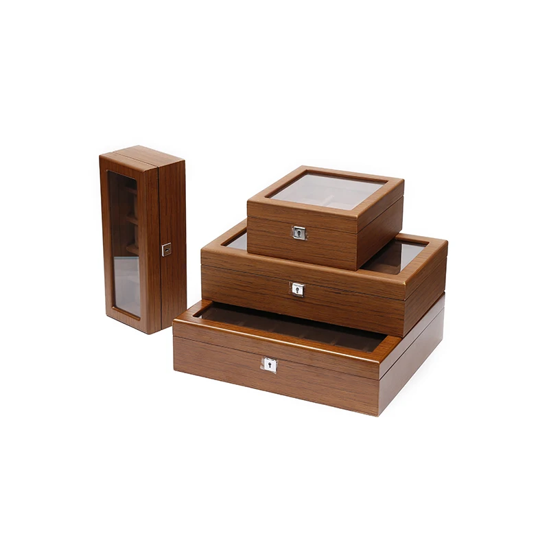 Brown color wooden MDF lacquered watch display storage box case for 10 watches, Customized color
Brown color wooden MDF lacquered watch display storage box case for 10 watches, Customized color