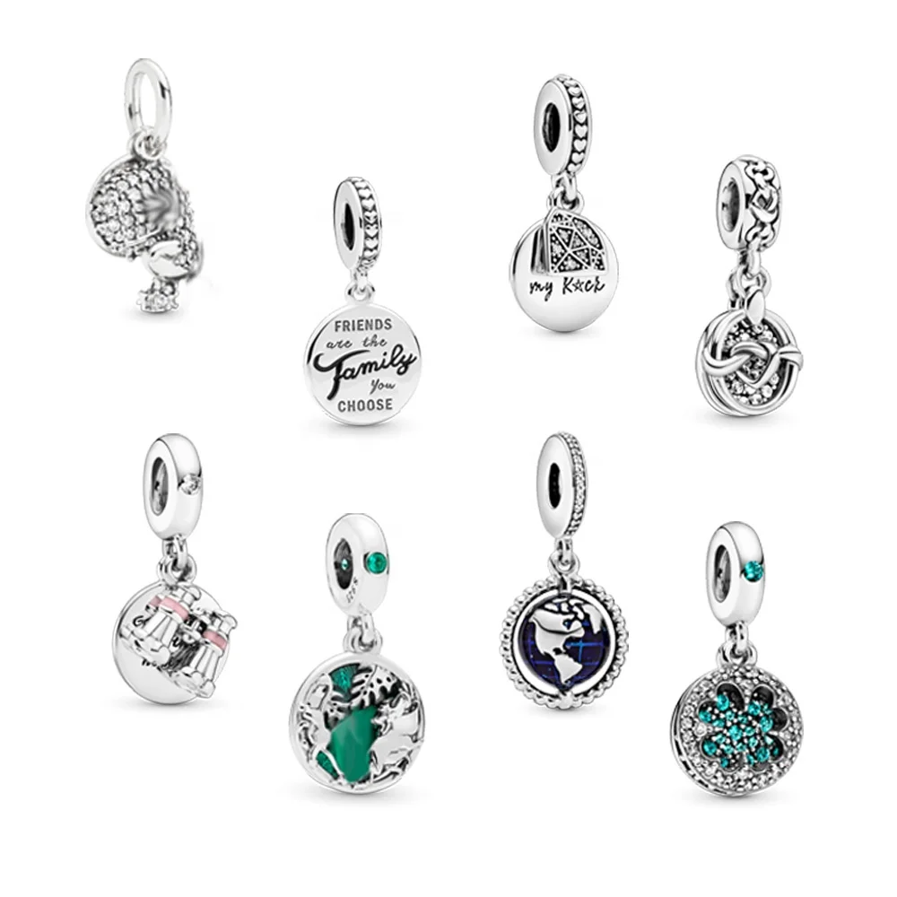 Wholesale 925 sterling silver new four-leaf clover loose beads pendant diy suitable for genuine bracelet necklace, Silver color
Wholesale 925 sterling silver new four-leaf clover loose beads pendant diy suitable for genuine bracelet necklace, Silver color