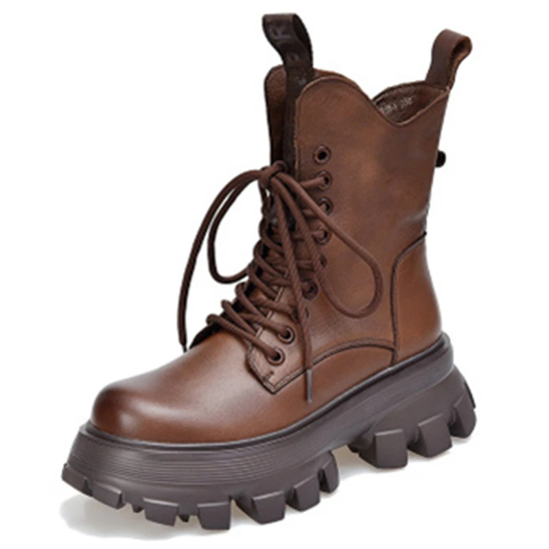 Dropshipping Custom Logo Women Genuine Leather designer Boots Thick Bottom Short Retro Style Chunky Boot
Dropshipping Custom Logo Women Genuine Leather designer Boots Thick Bottom Short Retro Style Chunky Boot