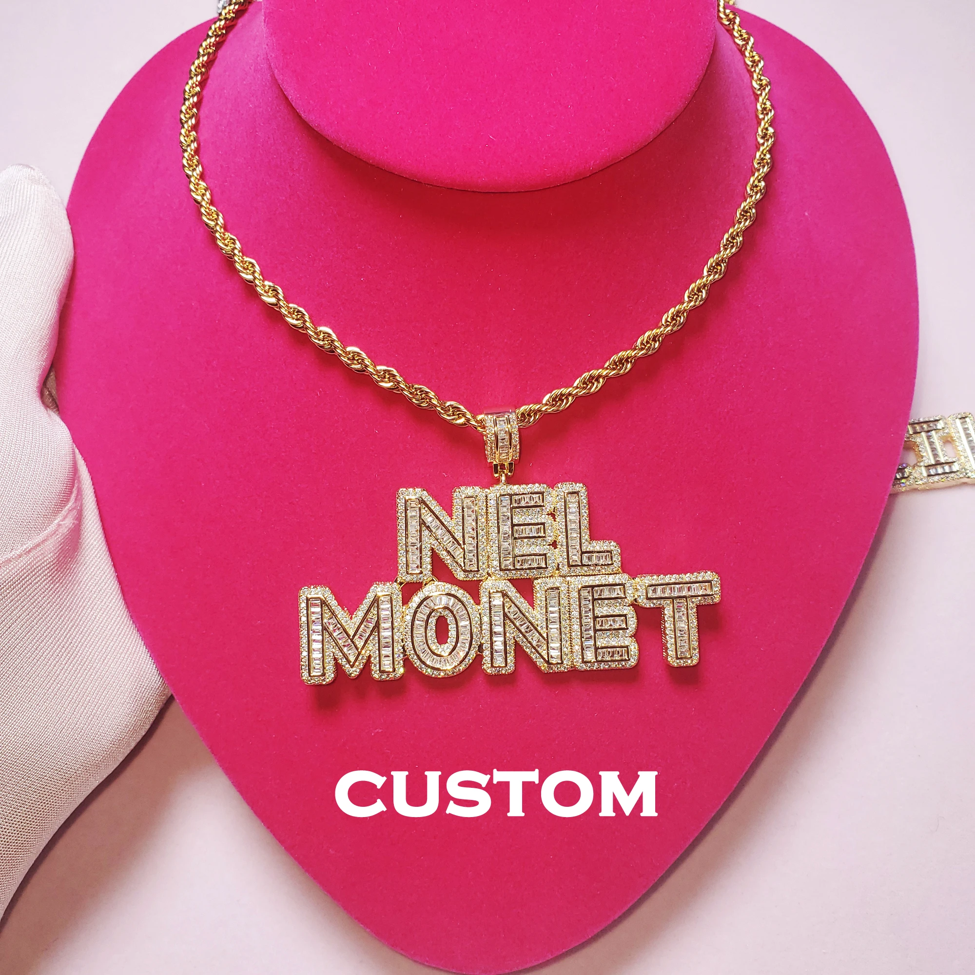 Name necklace personalised jewelry chain Wholesale custom fashion personalized initial Iced out letter name pendant necklace
Name necklace personalised jewelry chain Wholesale custom fashion personalized initial Iced out letter name pendant necklace