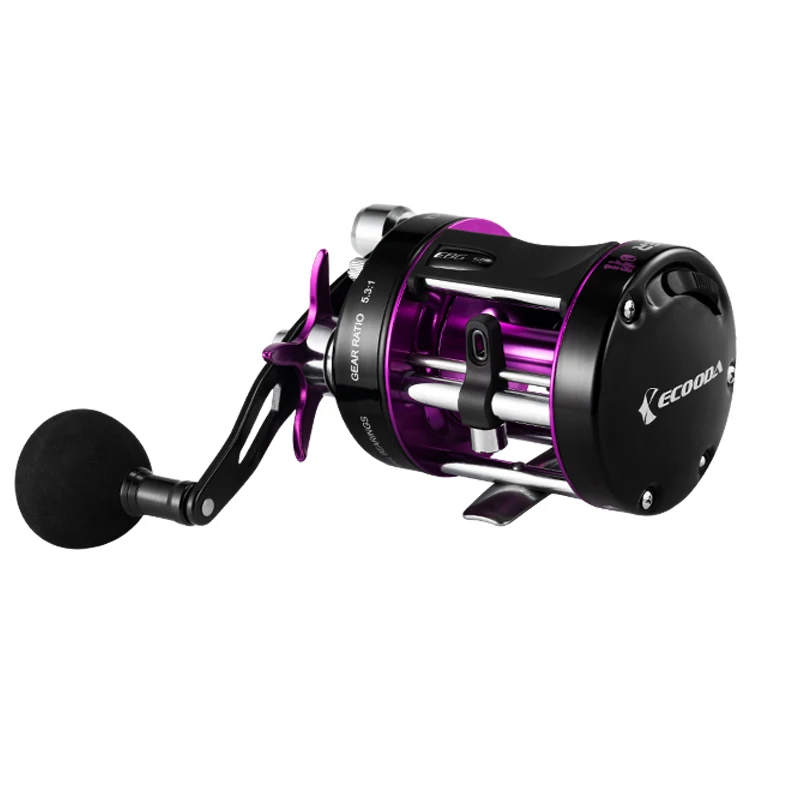 Free Shipping Ecooda Brand Black Thunder 5.3:1 Offshore Jigging Reel 10kg Drag Power Catfish Fishing Reel, Blue/green/purple
Free Shipping Ecooda Brand Black Thunder 5.3:1 Offshore Jigging Reel 10kg Drag Power Catfish Fishing Reel, Blue/green/purple