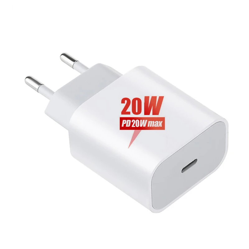 20W PD Fast Charger For iPhone 12 Mini Pro Max Usb C Adapter US EU Plug Travel Charger PD Charging For Apple Phone, White
20W PD Fast Charger For iPhone 12 Mini Pro Max Usb C Adapter US EU Plug Travel Charger PD Charging For Apple Phone, White