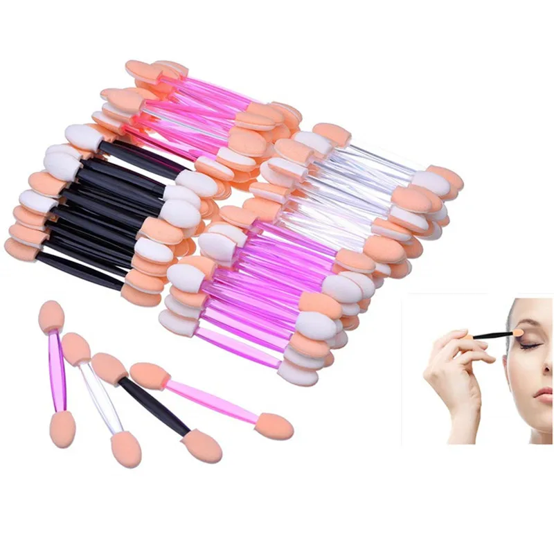 Wholesale New Beauty Disposable Dual Eyeshadow Brush Latex Sponge Eyeshadow Brushed Double Side Makeup Brush, Black,pink,skin color
Wholesale New Beauty Disposable Dual Eyeshadow Brush Latex Sponge Eyeshadow Brushed Double Side Makeup Brush, Black,pink,skin color