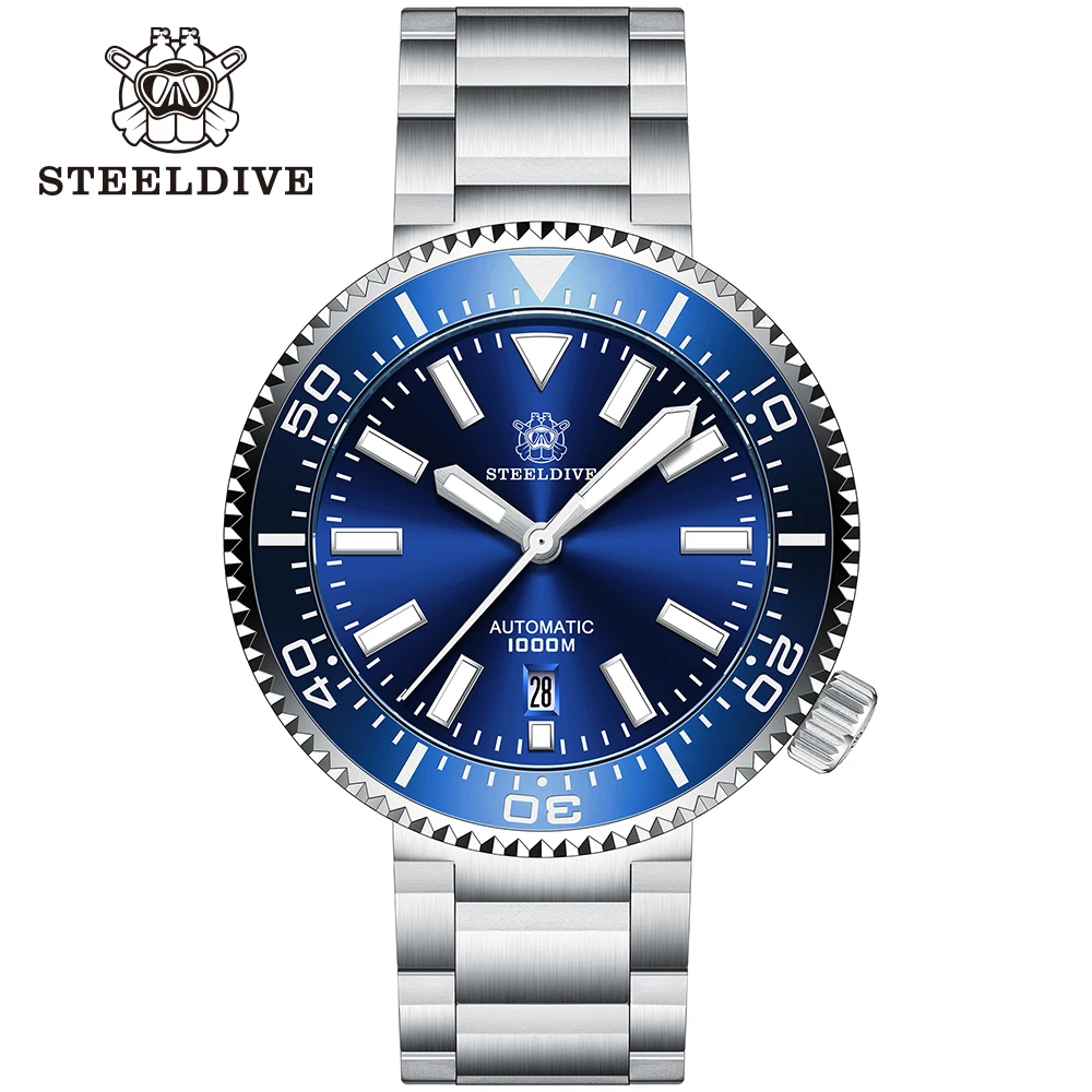 In Stock! SD1976 STEELDIVE Brand Stainless Steel Bracelet 100ATM 100 bar Waterproof Stainless Steel Automatic Diver Watch
In Stock! SD1976 STEELDIVE Brand Stainless Steel Bracelet 100ATM 100 bar Waterproof Stainless Steel Automatic Diver Watch