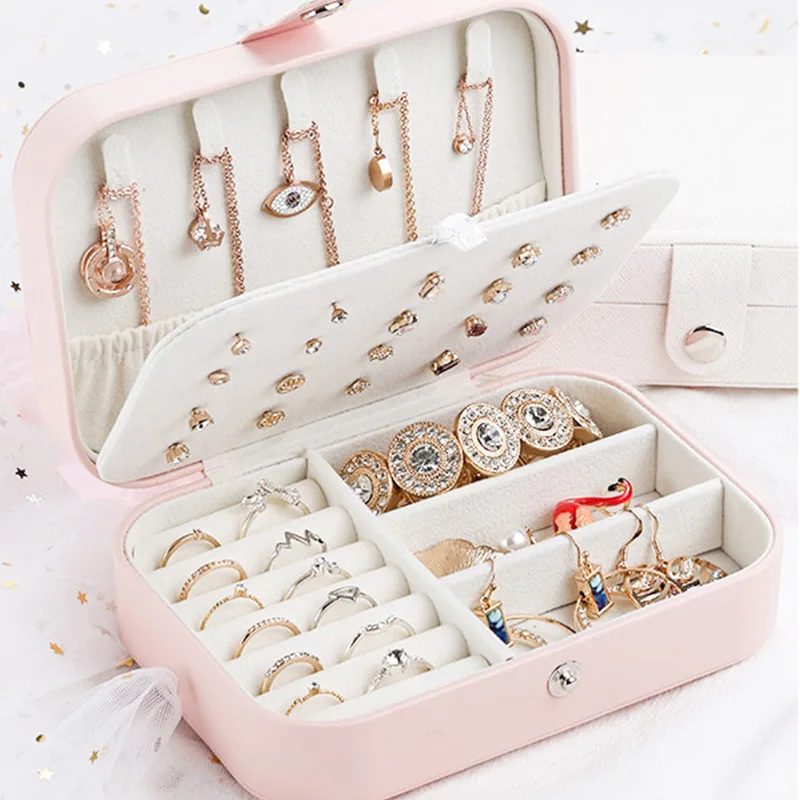 Hot New custom logo printed pu leather double layer ring earring gift storage jewelry boxes, Customized color
Hot New custom logo printed pu leather double layer ring earring gift storage jewelry boxes, Customized color
