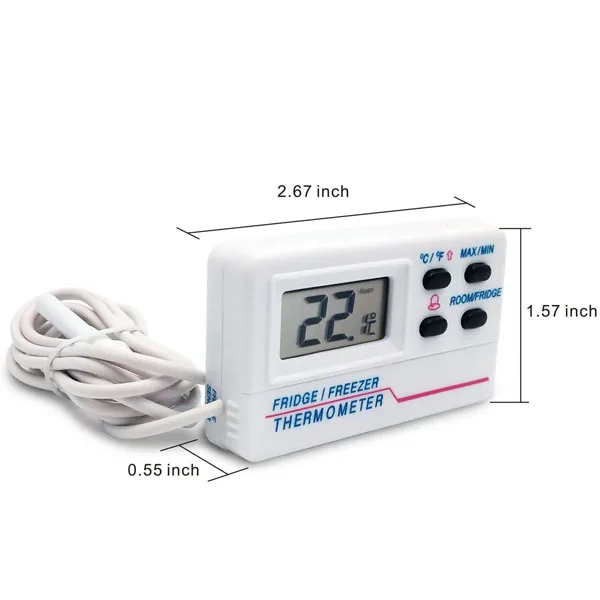 

Hot Sell Digital with Alarm Function Fridge Freezer Refrigerator Magnet Thermometer